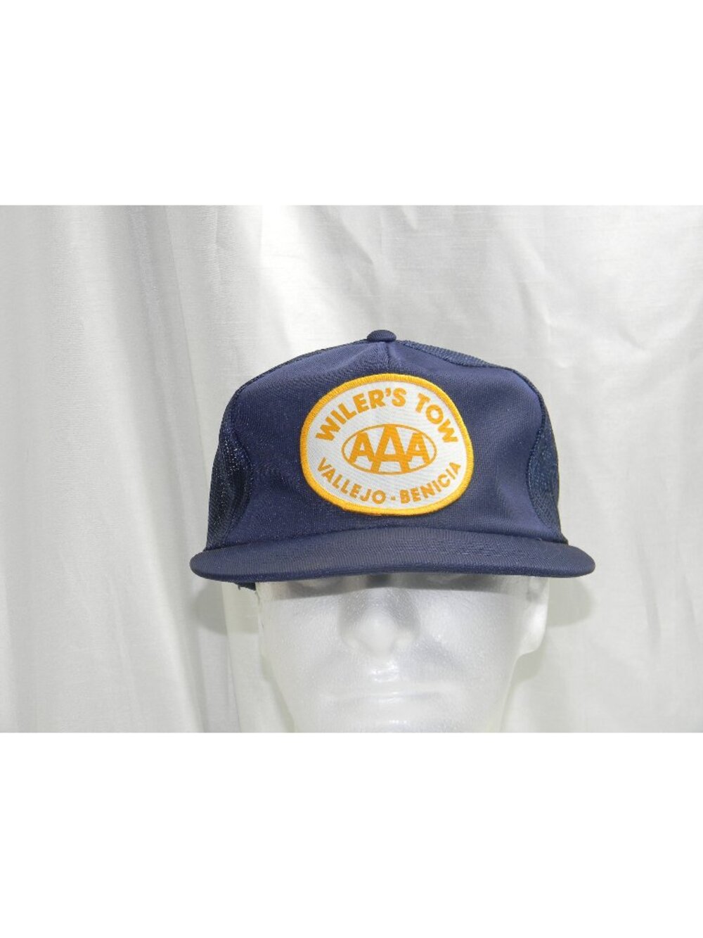 Vintage Wiler's Tow AAA Vallejo Hat Navy Mesh Snapback Benicia Cap